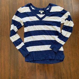 Old Navy Blue & White Pullover Sweater